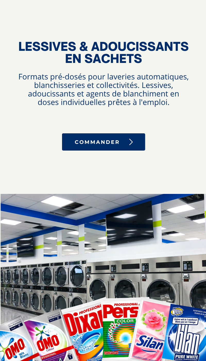 Bannière lessive et adoucissant en sachets mobile - CleanService