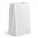 Sachet P8 en papier kraft blanc soufflet - 1000pc - CleanServiceSA