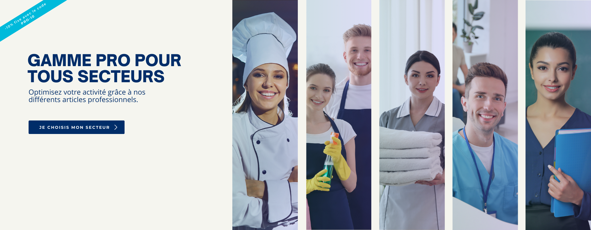 Bannière secteurs d'activité pro - CleanService