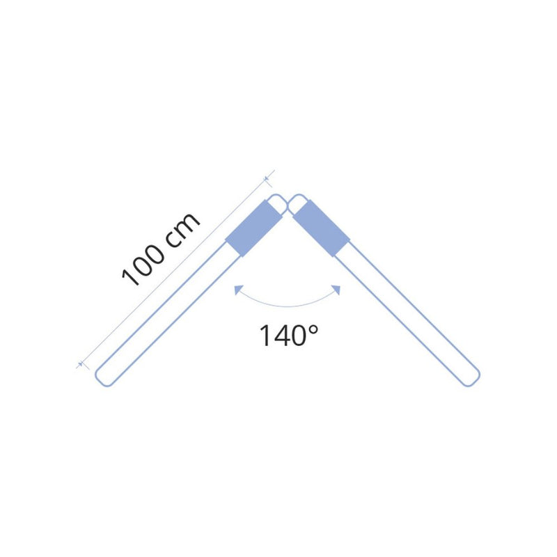 Balai ciseaux de dépoussiérage 2x100cm + manche pour balai ciseaux - TTS - CleanServiceSA