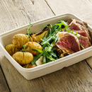 Barquette rectangulaire 950ml en Pulpe (75pc) - Clean Service