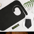 bavoir adulte jetable noir 36x60cm PP (100pc)