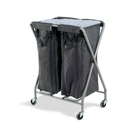 Chariot à linge (2x100L) NUMATIC NX1002 gris - CleanServiceSA