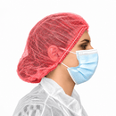 Charlotte pour cheveux jetable rouge (100pc) - Clean Service