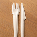 Couverts jetables emballés - fourchette et couteau (50pc)* - CleanServiceSA