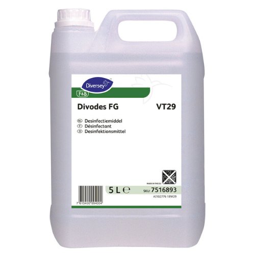 DIVERSEY - Divodes FG VT29 Désinfectant alimentaire 5L - CleanServiceSA