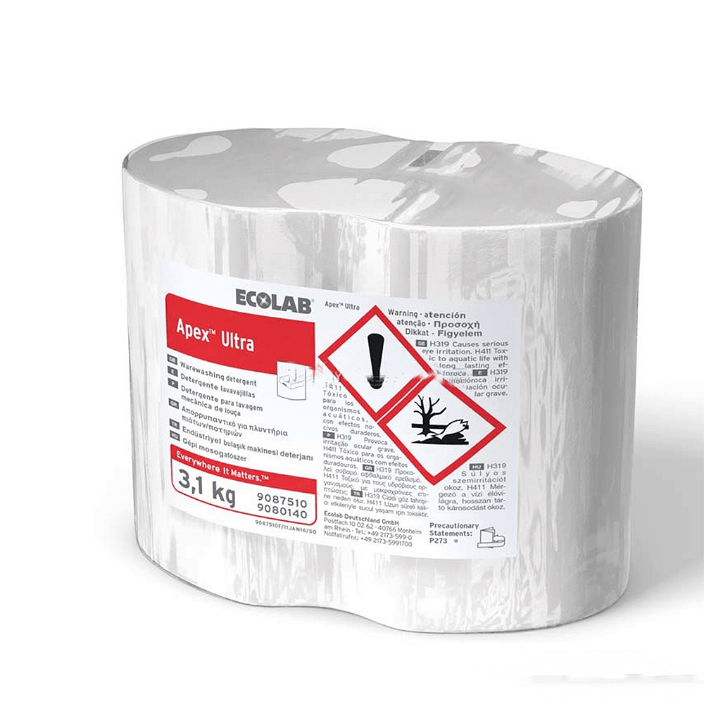 ECOLAB APEX ULTRA détergent lave-vaisselle 3,1 kg