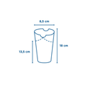 Gobelets à frites avec fermeture 660ml - 1000pc - Clean Service
