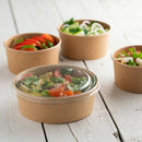 Kraft salad bowl (1090ml) sans couvercles - 300 pcs - CleanServiceSA