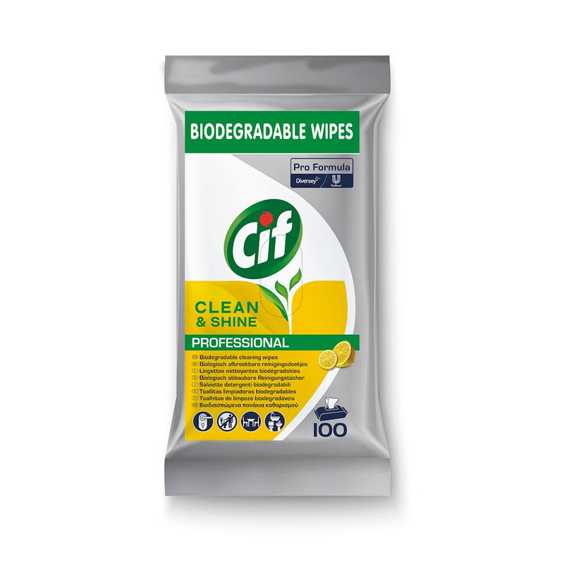 Lingettes nettoyantes Cif Pro (100pc) - PRO FORMULA - CleanServiceSA