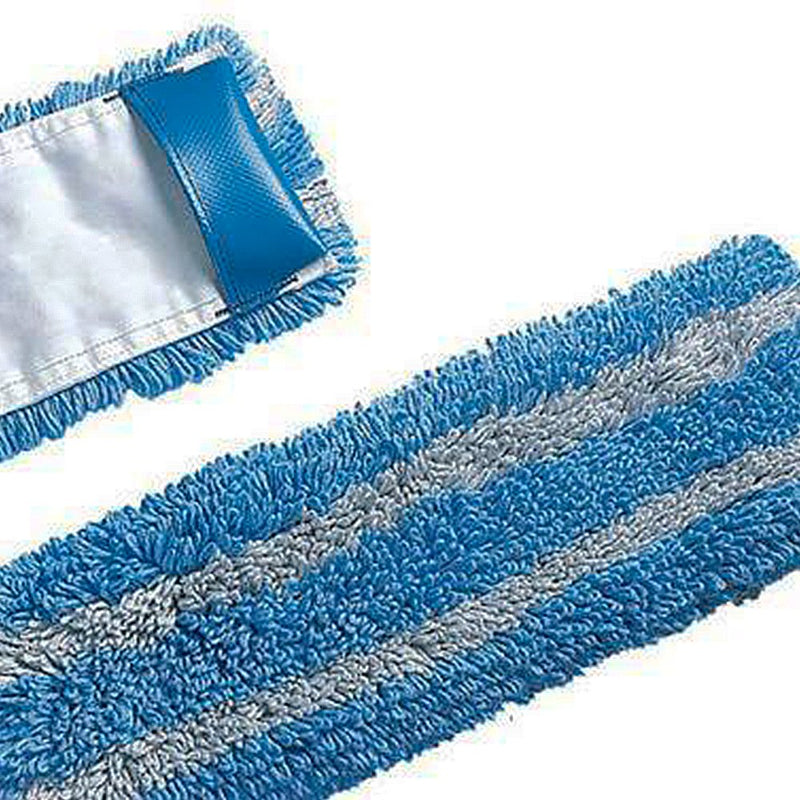 Mop PPS en microfibre bleu à poches 40 cm "microhospital" - CleanServiceSA