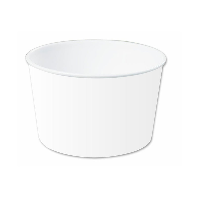 Pot à glace en carton blanc (240ml) - 1000pc - CleanServiceSA