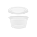 POT A SAUCE TRANSPARENT PP 60ML + COUVERCLE - 2500 PCS - Clean Service