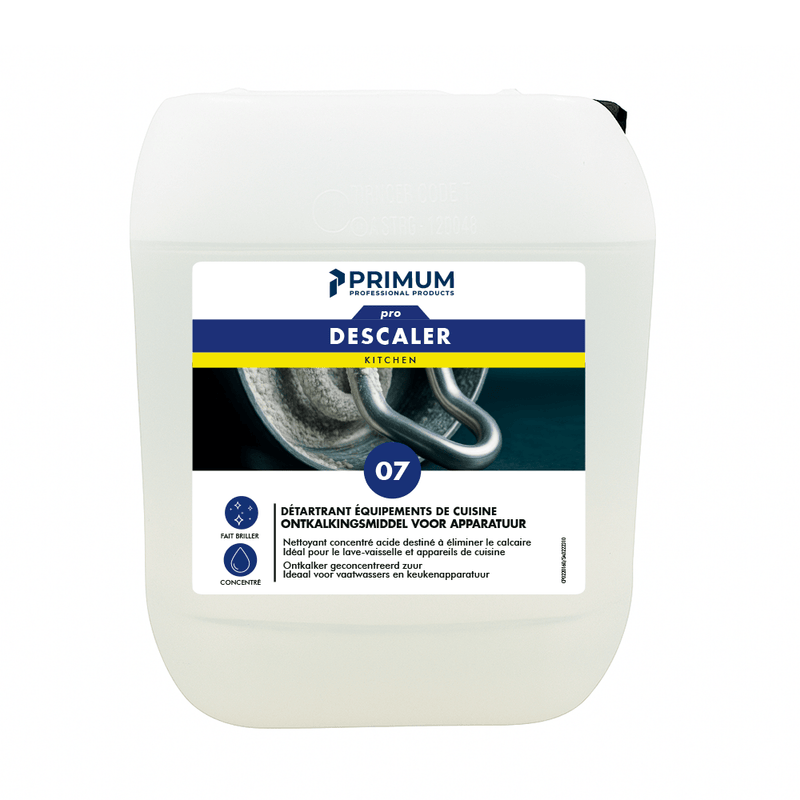 PRIMUM 07 - DESCALER produit détartrant pour machines (10L) - Clean Service