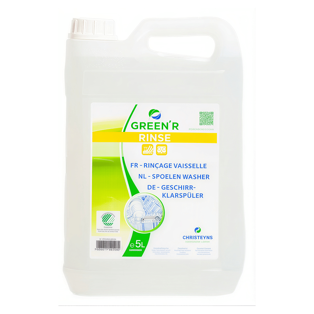 Produit de rinçage écologique lave-vaisselle GREEN'R RINSE 5L de Christeyns
