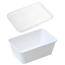 Raviers blancs HQ micro - ondables avec couvercles - 500 pièces - Clean Service