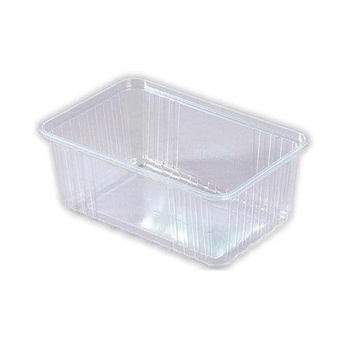 Raviers rectangulaire avec couvercles (micro - ondables) 2000CC - 100 Pcs - CleanServiceSA