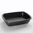 SABERT - Ravier noir 1 compartiment 900ML (75Pc) - Clean Service