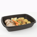 SABERT - Ravier noir 1 compartiment 900ML (75Pc) - Clean Service