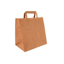 Sac en papier kraft brun 26x17x25cm - 250 Pcs - CleanServiceSA
