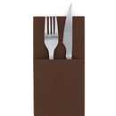 Serviette pochette airlaid 40x40cm brunes (800pc)* - Clean Service