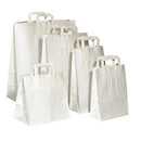 TAKE AWAY - Sac en papier kraft blanc 32x22x26cm - 250 Pcs - CleanServiceSA