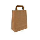 TAKE AWAY - Sac en papier kraft brun 22x11x28cm - 250 Pcs - CleanServiceSA
