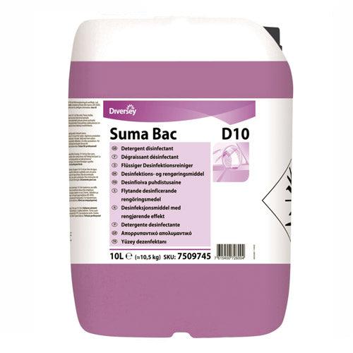 DIVERSEY - Suma Bac Conc. D10 détergent désinfectant surface 1,5L/5L/10L - CleanServiceSA