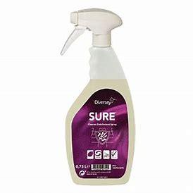 DIVERSEY - Sure Bio Cleaner Désinfectant surfaces 750ML/5L - CleanServiceSA
