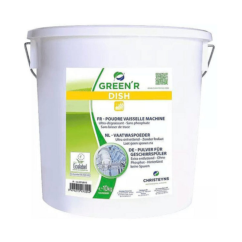 GREEN'R - Poudre vaisselle pour machine lave-vaisselle ultra-dégraissant éco 10kg - CleanServiceSA