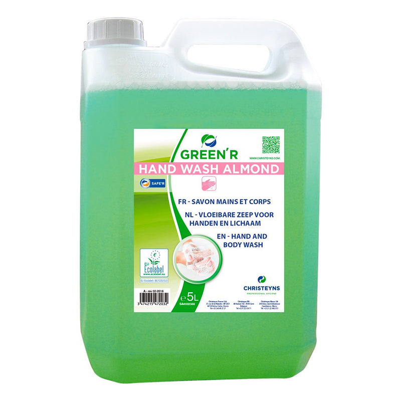 GREEN'R - Savon mains et corps écologique hand wash - 5L - CleanServiceSA