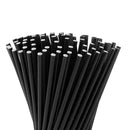 Pailles/Chalumeaux pour cocktail en kraft noir Ø0.8x15cm - 200pc - CleanServiceSA