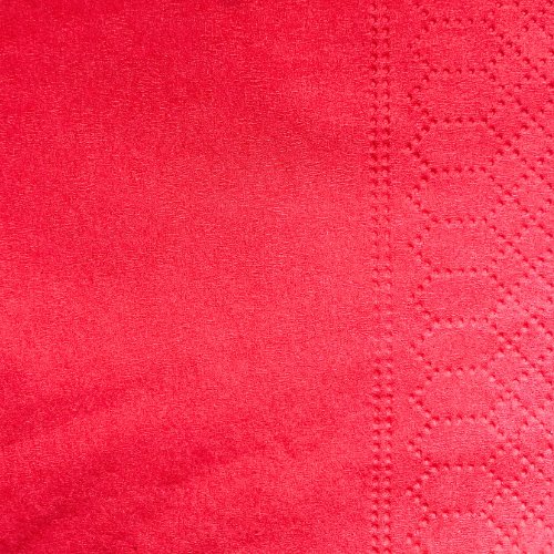 Petites serviettes cocktail 24x24cm rouges - 2400 pièces - CleanServiceSA