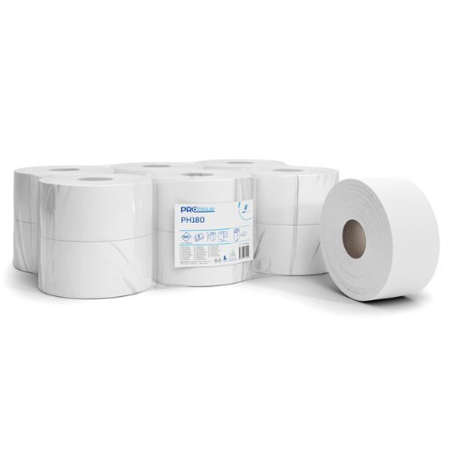 PRIMUM - Papier toilette mini jumbo blanc 12 rouleaux - CleanServiceSA