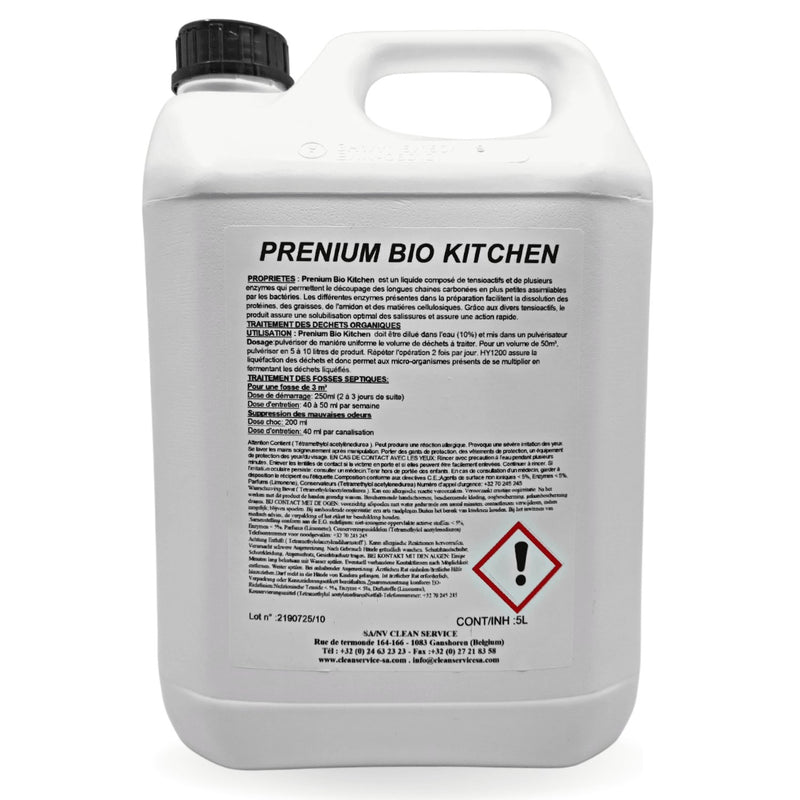 PRIMUM T5 - Bio Kitchen enzyme destructeur d'odeurs 5L - CleanServiceSA