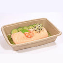 SABERT - Barquette rectangulaire 950ml en Pulpe avec couvercles 75Pc. - CleanServiceSA