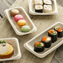 SABERT - Barquette rectangulaire Pulp avec couvercle rPET 24x11cm - 50Pc - CleanServiceSA