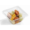 SABERT - Mini saladier carré transparent 175ml avec couvercle - 50Pc - CleanServiceSA