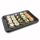 SABERT - Plateau rectangulaire noir 46x30cm avec couvercles 10Pc - CleanServiceSA