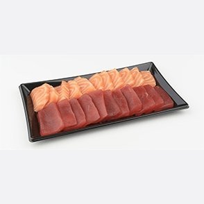 SABERT - Plateau sushi PLA noir avec couvercle 16x22cm - 50Pc* - CleanServiceSA