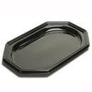 SABERT - Plateaux octogonal noir avec couvercles 36X24cm - 10pcs - CleanServiceSA