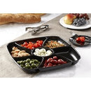 SABERT - Ravier noir 5 compartiments 32x26cm avec couvercles - 25Pcs - CleanServiceSA