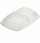 SABERT - Ravier noir rectangulaire à 2 compartiments 800-500ML avec couvercle 50Pc - CleanServiceSA