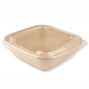 SABERT - Saladier carré 750ml en Pulp avec couvercles 50pcs - CleanServiceSA