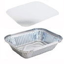 TAKE AWAY - Barquette aluminium avec couvercles 670CC - 100Pc* - CleanServiceSA