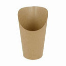 TAKE AWAY - Gobelets kraft à frites ouverts 480ML 1000Pc - CleanServiceSA