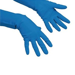 VILEDA - Gants multipurpose "non poudré" 10 paires - bleu - CleanServiceSA