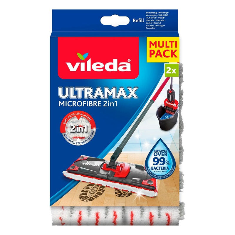 VILEDA - Recharge mop microfibre Balai 2 en 1 Ultramax - CleanServiceSA